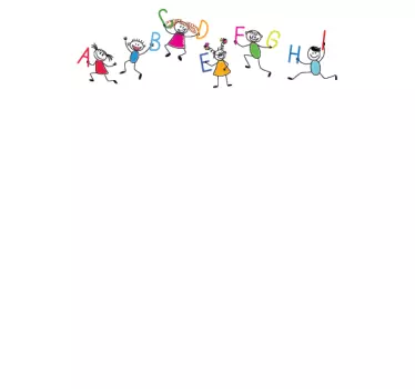 Nalepka nalepke z abecedno ploščo - TenStickers