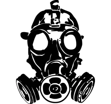 Nalepka plinske maske - TenStickers