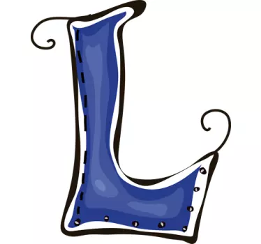 Nalepka s črko l - TenStickers