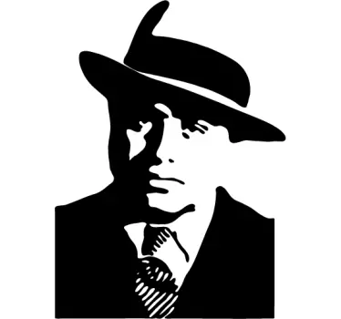 Nalepka silhuete al capone - TenStickers
