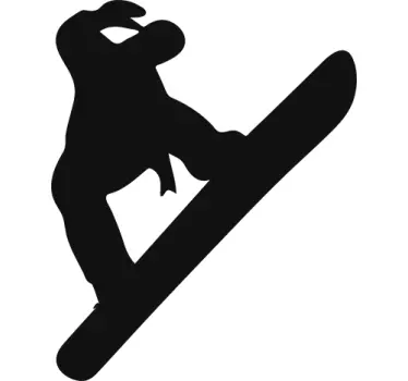 Nalepka silhuete na snegu - TenStickers