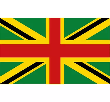 Nalepka stene britanske in jamajške zastave - TenStickers