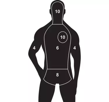 Nalepka stene človeške silhuete - TenStickers