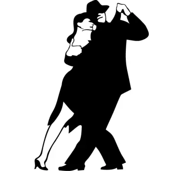 Nalepka stene ples tango par - TenStickers