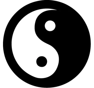 Nalepka stene yin yang - TenStickers