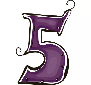Nalepka številka 5 - TenStickers