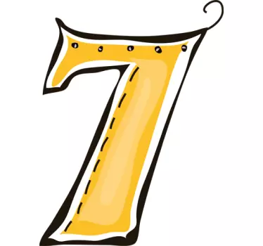 Nalepka številka 7 - TenStickers