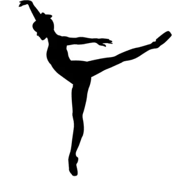 Nalepka tiptoe plesalca - TenStickers