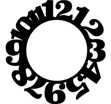Nalepka ure skupnih številk - TenStickers
