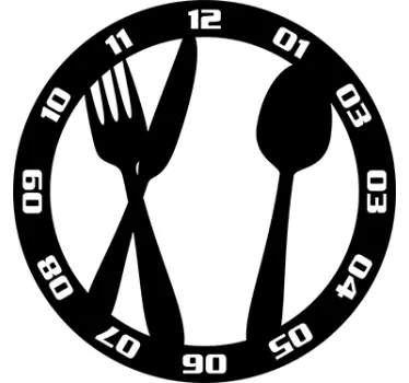 Nalepka ure za jedilni pribor - TenStickers