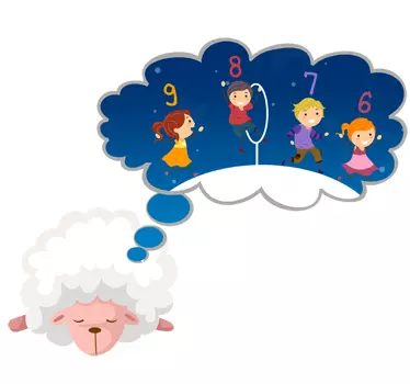 Nalepka uspavane ovce - TenStickers