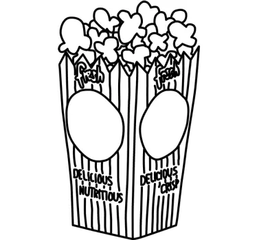 Nalepka vrečke pop koruze - TenStickers