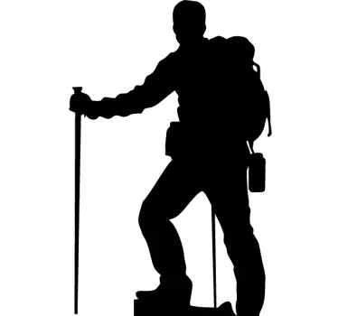 Nalepka za alpinistično silhueto - TenStickers