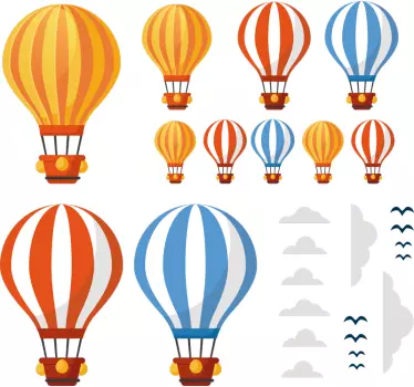 Nalepka za vzorce akrobacij baloni - TenStickers