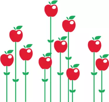 Nalepka za jabolčno cvetno steno - TenStickers