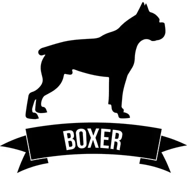 Nalepka za stene psov bokserja - TenStickers