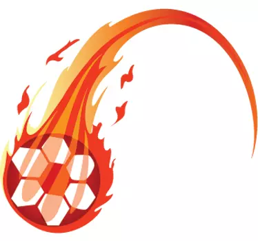 Nalepka za stene z ognjeno žogo - TenStickers