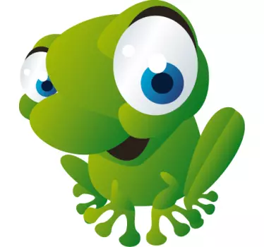 Nalepka za stene za otroke žaba - TenStickers