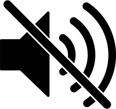 Nalepka za steno s simbolom tišine - TenStickers
