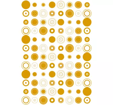 Nalepka za tuširanje z okroglimi krogi - TenStickers