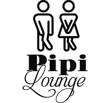 Nalepka za vrata pipi lounge - TenStickers