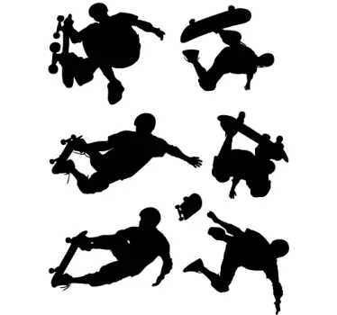 Nalepke na steno skateboarderja - TenStickers