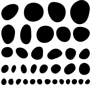 Nastavite nalepke za stene nepravilnih krogov - TenStickers