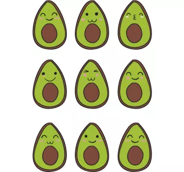 Nastavite vesel steklenico sadja z avokadom - TenStickers