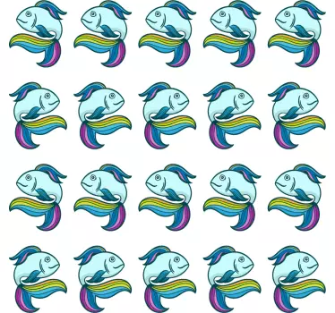 Neonske ribe stenske nalepke - TenStickers