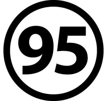 Neosvinčena 95 nalepka za vozilo - TenStickers