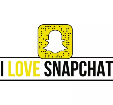 Jaz všeč snapchat doma steno nalepke - TenStickers