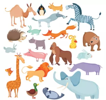 Otroške nalepke za živali - TenStickers