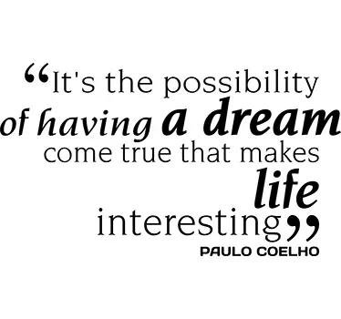 Paulo coelho citiraj stensko nalepko - TenStickers