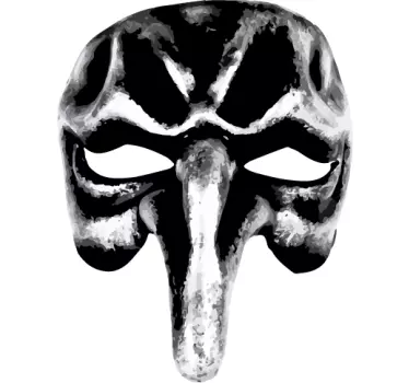 Pulcinella maska vinilna stenska umetnost - TenStickers