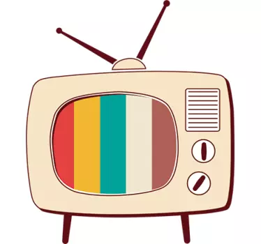 Retro tv okrasna stenska nalepka - TenStickers