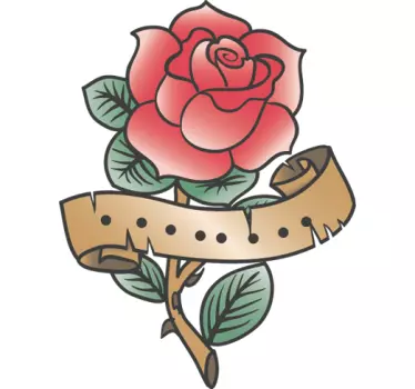 Rose decalna stena nalepka - TenStickers