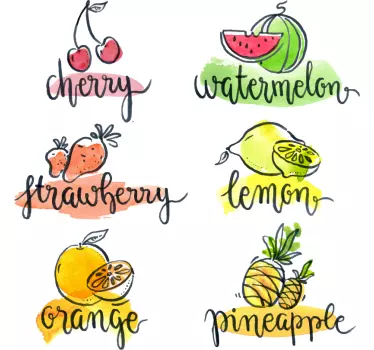Sadje imen domače stenske nalepke - TenStickers