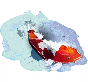 Stenska nalepka slika koi rib - TenStickers