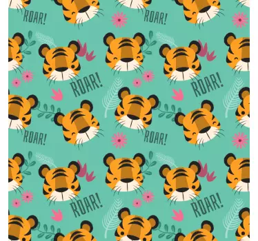 Tigers glave pohištvena nalepka - TenStickers
