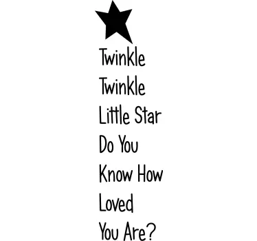 Twinkle vrtec decal - TenStickers