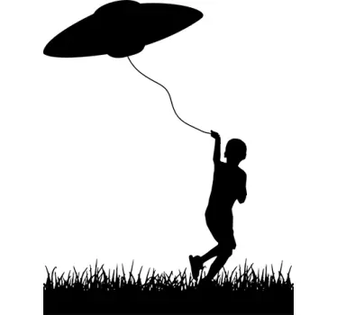 Ufo kite stenske nalepke - TenStickers