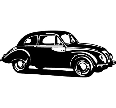 Vintage nalepka avtomobila turismo - TenStickers