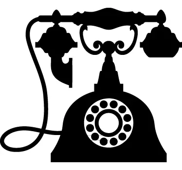 Vintage telefonske nalepke - TenStickers