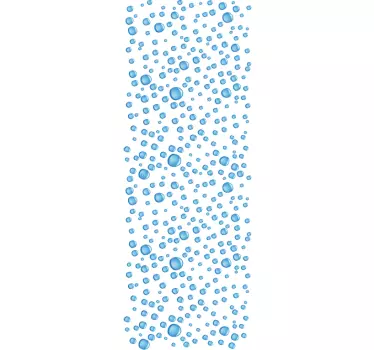 Voda kaplja nalepko za tuširanje - TenStickers