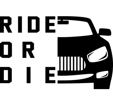 Vožnja ali diecar decal - TenStickers