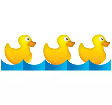 Vrsta rumenih rac race kopalke - TenStickers