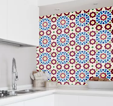 Nalepka za steno arabskega hidravličnega tiska - TenStickers