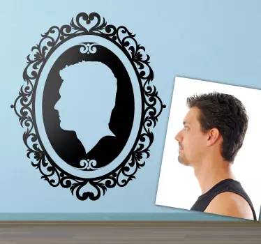 Prilagojena pokončna stenska nalepka okvirja - TenStickers