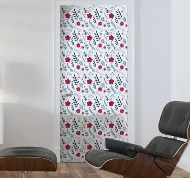 Cvetlična kopalnica steno nalepke - TenStickers