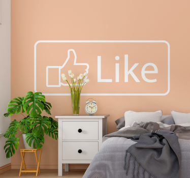 Kot facebook domov stenske nalepke - TenStickers